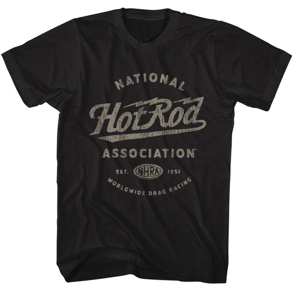 National Hot Rod Association Nhra Hot Rod Black Adult T Shirt